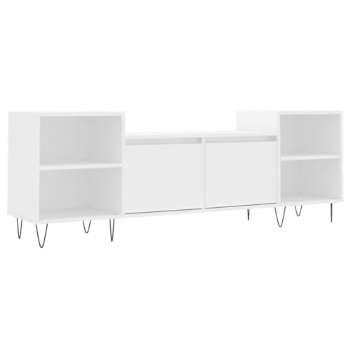 Helloshop26 TV-Möbel Multimedia Regal TV Buffet TV Esszimmer Wohnzimmer Schlafzimmer 160 x 35 x 55 cm Holz Technik, Weiß 02_0026060 von Helloshop26