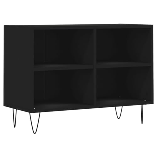Helloshop26 TV-Schrank Multimedia Regal TV Buffet TV Esszimmer Wohnzimmer Schlafzimmer 69,5 x 30 x 50 cm Holz schwarz 02_0026173 von Helloshop26