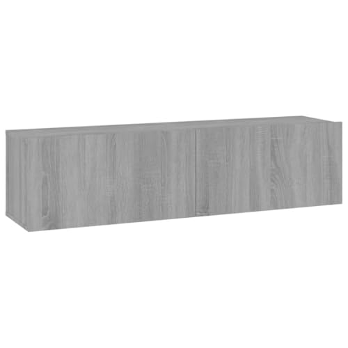 Helloshop26 TV-Wandschrank Sonoma 120 x 30 x 30 cm Holz grau 02_0024282 von Helloshop26