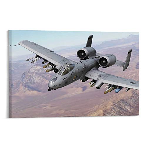 A10 Thunderbolt II Warthog Fighter Plane Poster Poster Dekorative Malerei Leinwand Wandkunst Wohnzimmer Poster Schlafzimmer Malerei 30 x 45 cm von Hellove