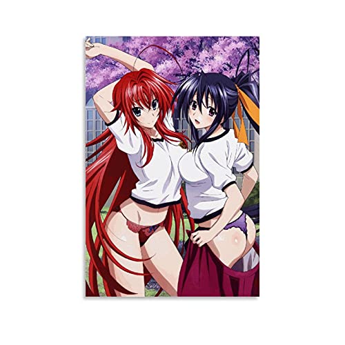 Anime Poster Highschool Dxd Poster Leinwand Kunst Poster und Wandkunst Bild Druck Modern Familie Schlafzimmer Dekor Poster 20 x 30 cm von Hellove