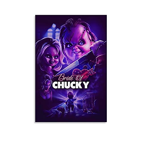 Horror-Filmposter Bride of Chucky Poster Dekorative Malerei Leinwand Wandkunst Wohnzimmer Poster Schlafzimmer Gemälde 60 x 90 cm von Hellove