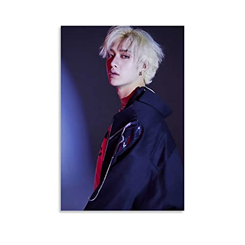 Kpop Stray Kinderposter Bang Chan Poster Dekorative Malerei Leinwand Wandkunst Wohnzimmer Poster Schlafzimmer Malerei 50 x 75 cm von Hellove