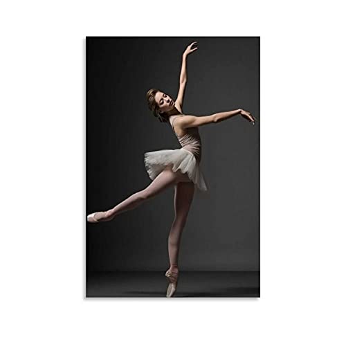 Moderne Balletttänzerin Poster Dekorative Malerei Leinwand Wandkunst Wohnzimmer Poster Schlafzimmer Gemälde 20 x 30 cm von Hellove