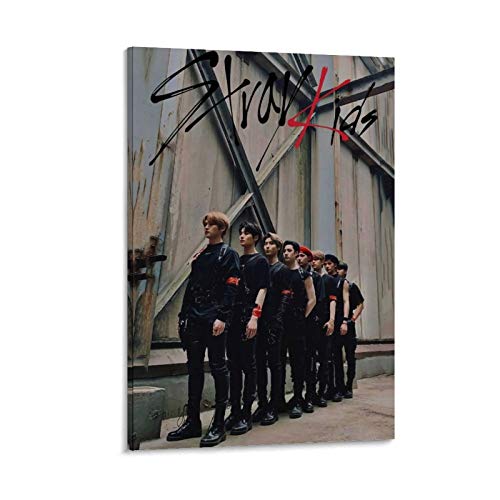 Stray Kids Kpop Poster, Leinwand-Kunst-Poster und Wandkunstdruck, modernes Familien-Schlafzimmer, Deko-Poster, 40 x 60 cm von Hellove