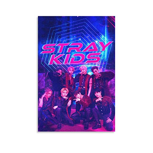 Stray Kids Kpop Poster Poster Dekorative Malerei Leinwand Wandkunst Wohnzimmer Poster Schlafzimmer Gemälde 60 x 90 cm von Hellove