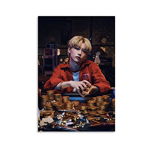 Stray Kids Poster Felix Dekoratives Poster Musik Leinwand Kunst Poster und Wandkunst Bild Druck Modern Familie Schlafzimmer Dekor Poster 30 x 45 cm von Hellove