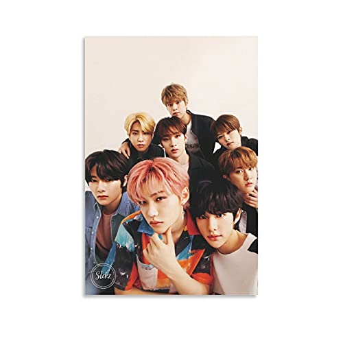 Stray Kids Poster Vintage Musik Leinwand Kunst Poster und Wandkunst Bild Modern Familie Schlafzimmer Dekor Poster 20 x 30 cm von Hellove