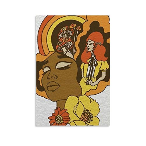 Vintage Art Poster 70er Jahre Ästhetisches Malerei Poster Dekorative Malerei Leinwand Wandkunst Wohnzimmer Poster Schlafzimmer Malerei 20 x 30 cm von Hellove