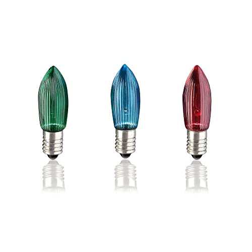 hellum Ersatz-Kerzen für Schwibbogen, 3 Stück 23V 3W Riffelkerze für Weihnachtsbaum Kerzen Lichterketten innen mit 10 Brennstellen, Birnen für Lichterbogen E10/ 23V/ 3W/ 22 Lumen 918731 hellum Ersatz-Kerzen für Schwibbogen, 3 Stück 23V 3W Riffelkerze für Weihnachtsbaum Kerzen Lichterketten innen mit 10 Brennstellen, Birnen für Lichterbogen E10/ 23V/ 3W/ 22 Lumen 918731 von hellum