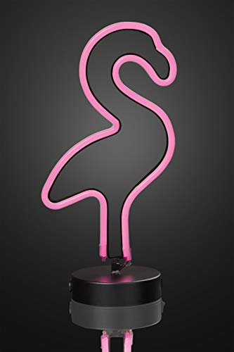 Hellum 522976 LED Flamingo pink Lampe Leuchte Deko 111 LED´s Indoor Nachtlicht Sihoulette von hellum