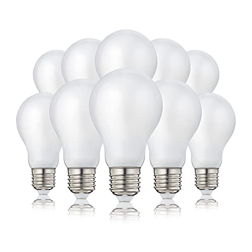 hellum LED Glühbirne E27, 10er 4,5W warmweiß LED Lampe mit 470 Lumen LED Filament, E27 Vintage Led Leuchtmittel ersetzt 40-Watt Glühbirne, 2700 Kelvin warmweiß Matt, 206203 von hellum