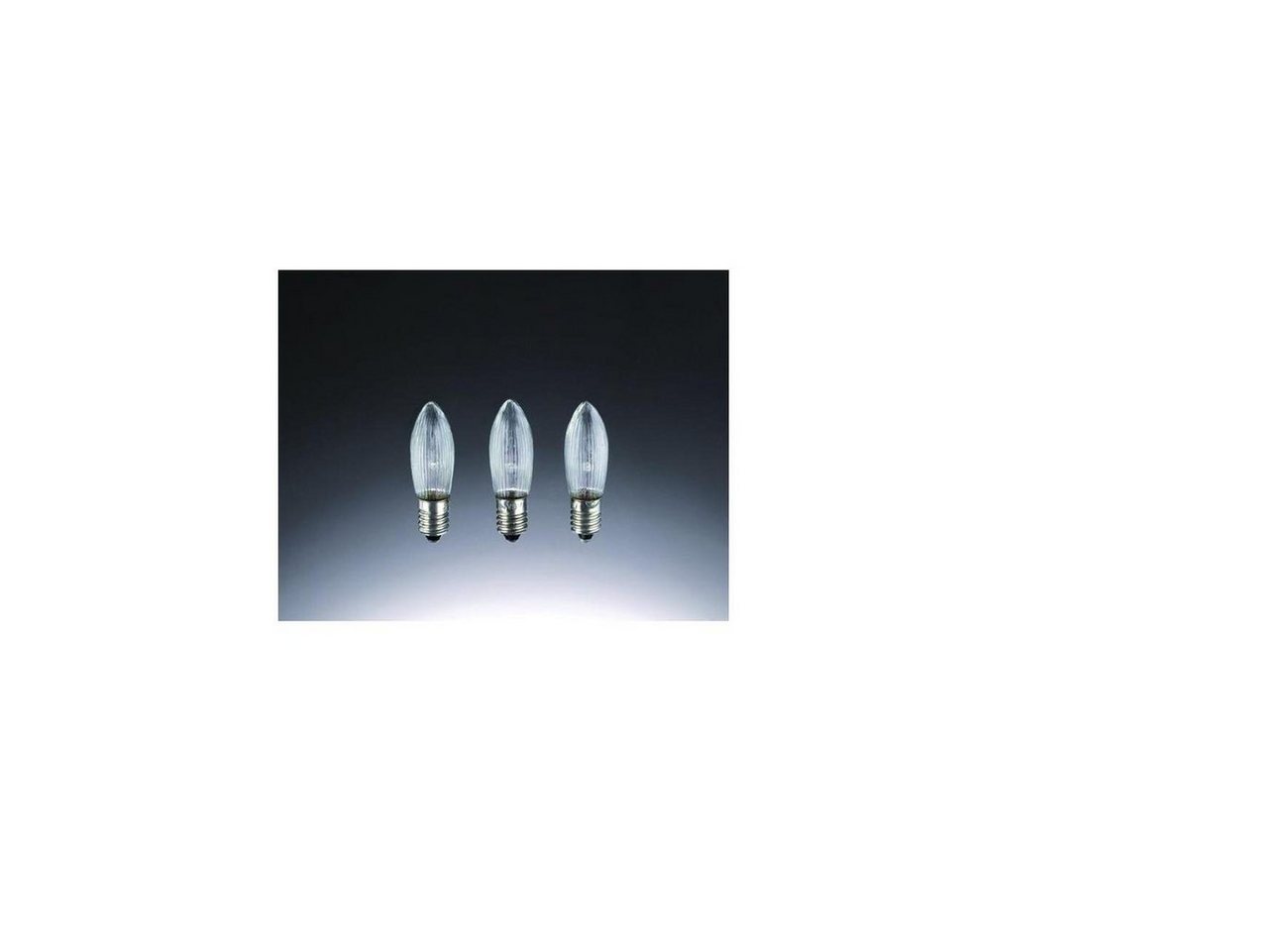 LED-Leuchte Hellum Kerzenlampe 3W kl E10 23V Riffel 918137 von Hellum