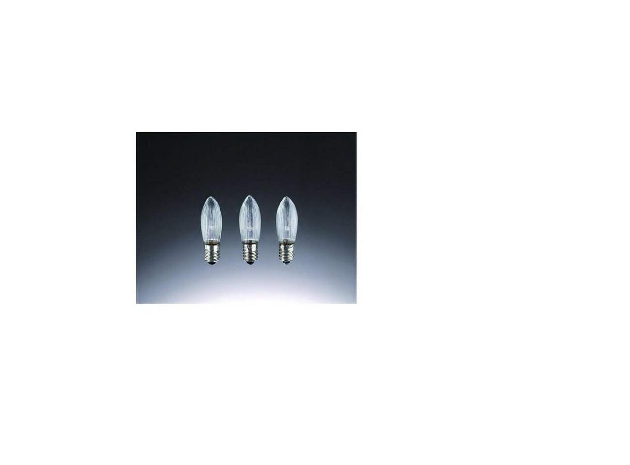 Hellum LED-Leuchte Hellum Kerzenlampe 3W kl E10 48V Riffel 915136 von Hellum