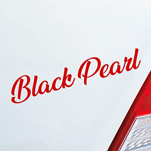 Hellweg Druckerei Black Pearl Fun Zubehör passend für Karibik Piraten Auto Aufkleber Sticker Heckscheibenaufkleber von Hellweg Druckerei