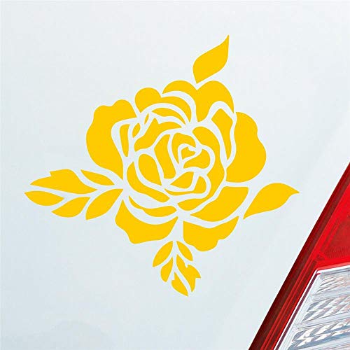 Hellweg Druckerei Rose Flower Blume Natur Frühling Tattoo Auto Aufkleber Sticker Heckscheibenaufkleber von Hellweg Druckerei
