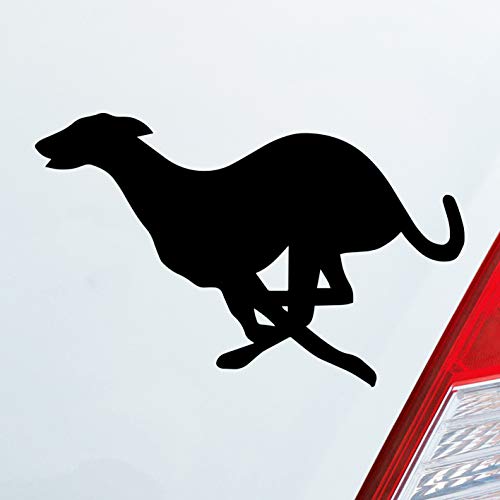 Hellweg Druckerei Windhund Hund Dog Animal Tier Auto Aufkleber Sticker Heckscheibenaufkleber von Hellweg Druckerei