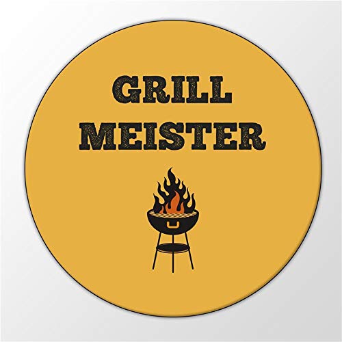 Kühlschrank Magnet Grillmeister Barbecue BBQ Feuer Grill Geschenk Idee Magnettafel Kühlschrankmagnet Whiteboard von Hellweg Druckerei