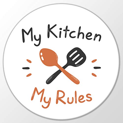 Kühlschrank Magnet My Kitchen My Rules Mama Mutter Geschenk Idee Magnettafel Kühlschrankmagnet Whiteboard von Hellweg Druckerei