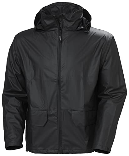Helly Hansen Workwear Unisex - Erwachsene HellyHansen Regenjacke wasserdicht Voss Jacket 70180 Arbeitsjacke 990 S, Schwarz, S EU von Helly Hansen