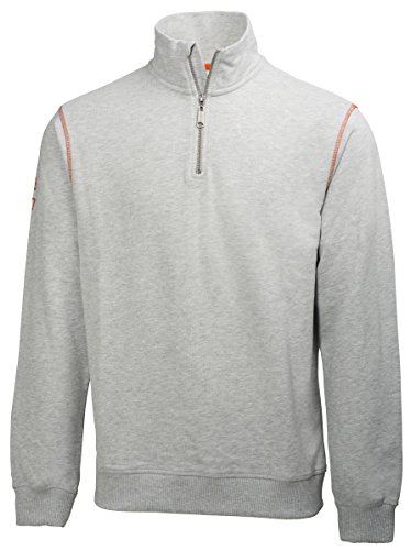 Helly Hansen Workwear Sweatshirt mit Reißverschluss Oxford HZ Sweater 950, Größe XXL, grau, 79027 von Helly Hansen Workwear