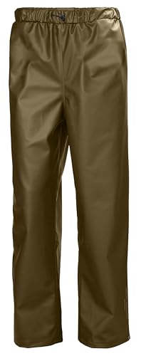 Helly-Hansen Workwear Rain Pants Waterproof Rain Pants with Adjustable, Elastic Waist and Bottom Leg with Snap Buttons, Olive - X-Large von Helly Hansen