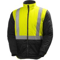 Helly Hansen - Warnschutz-Regenjacke 4in1 71370 alta cis yellow/charcoal 369, l von Helly Hansen