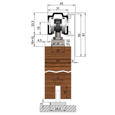OT-Abdeckkappe,für einseitige Verblendung, Aluminium, naturton eloxiert OT-Abdeckkappe,für einseitige Verblendung, Aluminium, naturton eloxiert von Helm