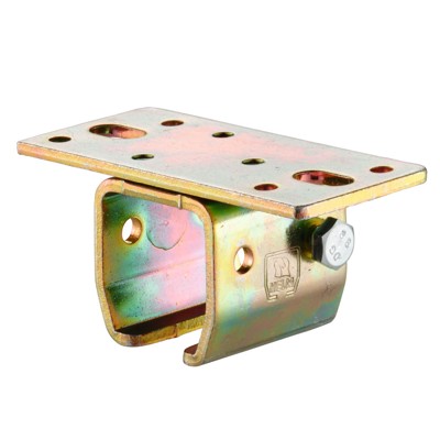 Schiebetor-Deckenbefestigungsmuffe, 502, für Laufschiene, 500, Stahl Schiebetor-Deckenbefestigungsmuffe, 502, für Laufschiene, 500, Stahl von Helm