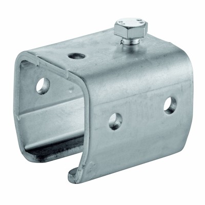 Schiebetor-Übersteckmuffe, 1504, mit oberer Konterschraube, Stahl Schiebetor-Übersteckmuffe, 1504, mit oberer Konterschraube, Stahl von Helm