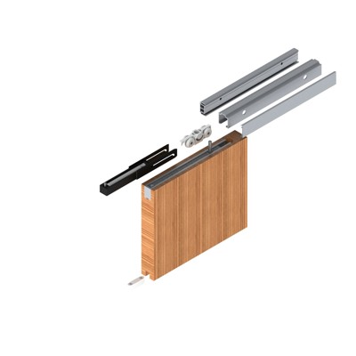 Schiebetürbeschlag,m.Laufsch.,SmartAvantgarde, 2500mm,FB max.1250,silberfarbig von Helm
