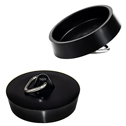 * Abflussstopfen Abflussstöpsel Stöpsel Stopfen (38,5 mm) Schwarz von Helmecke & Hoffmann