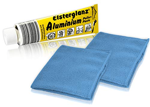 Helmecke & Hoffmann * Elsterglanz Aluminium-Polierpaste XXL-Tube 150 ml + Zwei Mikrofaser-Tücher | Das Original aus Deutschland von Helmecke & Hoffmann