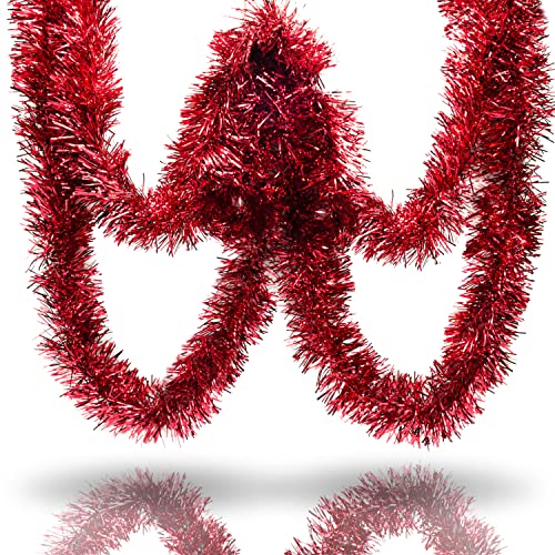 Helmecke & Hoffmann * Girlande Baumgirlande Dekogirlande Weihnachtsdeko 2 m aus 3 Farben wählbar (metallic-rot) von Helmecke & Hoffmann