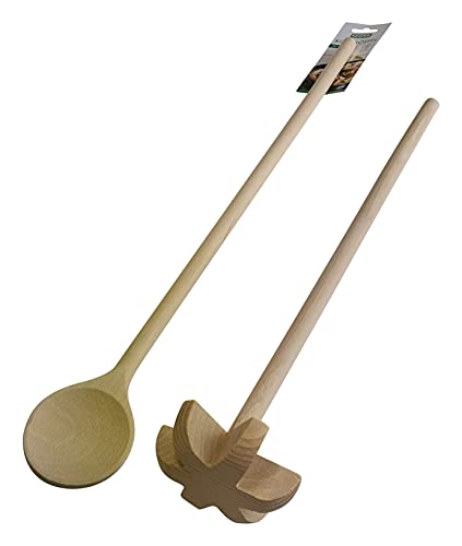 2er Set Holzquirl 50cm + Holzlöffel 50cm von helo