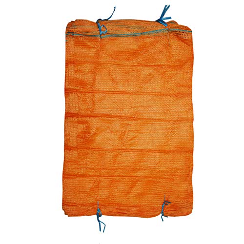 HELO Raschelsäcke 300 Stück für bis zu 50 kg Gewicht (60 x 100 cm), hoch reißfest und mit Zugband, Säcke geeignet z.B. als Kartoffelsäcke, Zwiebelsäcke, Gemüsesäcke, Obstsäcke oder Holzsäcke von Helo