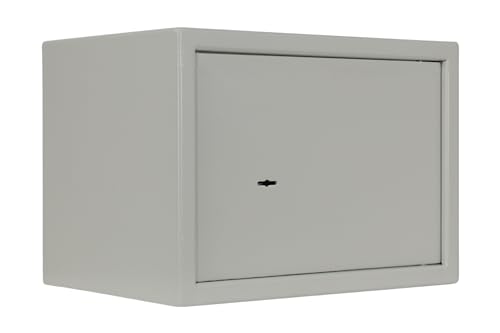 Möbeltresor Safe Tresor Geldschrank Wandtresor Wandsafe Schlüssel Wertsachen S3 - silber von Helo