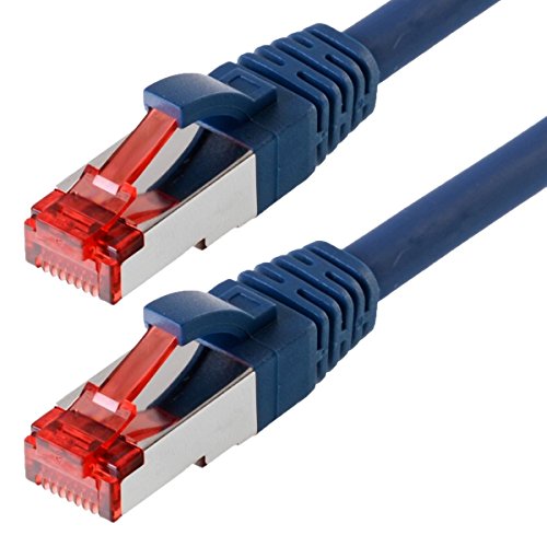 Helos Patchkabel S/FTP Cat 6 blau 2,0m von Helos