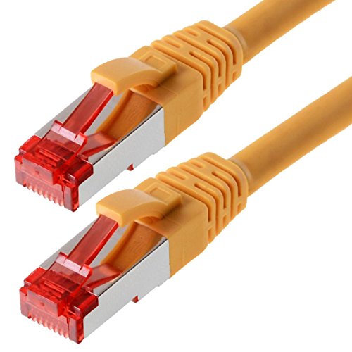 Helos Patchkabel S/FTP Cat 6 gelb 10,0m von Helos