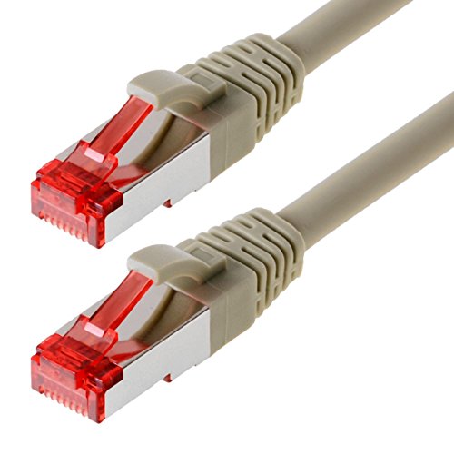 Helos Patchkabel S/FTP Cat 6 grau 0,5 Meter Helos Patchkabel S/FTP Cat 6 grau 0,5 Meter von Helos