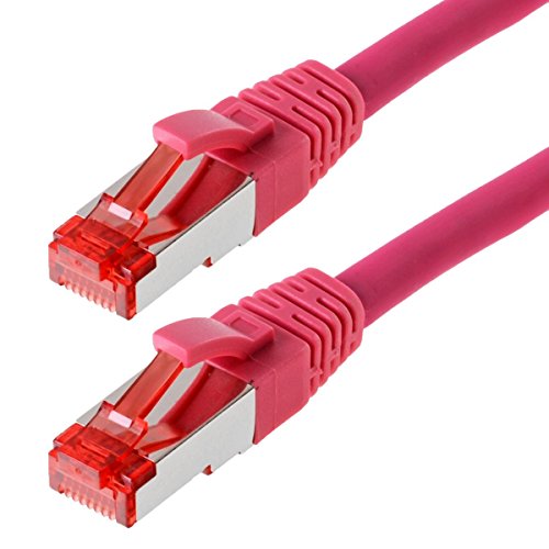 Helos Patchkabel S/FTP Cat 6 magenta 5,0m Helos Patchkabel S/FTP Cat 6 magenta 5,0m von Helos