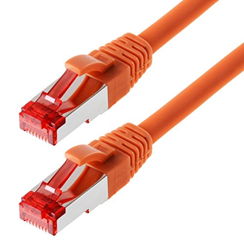 Helos Patchkabel S/FTP Cat 6 orange 0,25m Helos Patchkabel S/FTP Cat 6 orange 0,25m von Helos