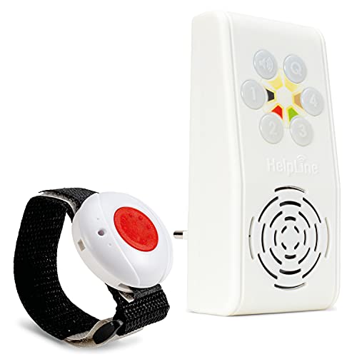 HelpLine 230: Hausnotruf mit Notruf Sendern für die häusliche Pflege, Pflegeruf Set mit Armbandsender von HelpLine by Eiflaender & Soehne