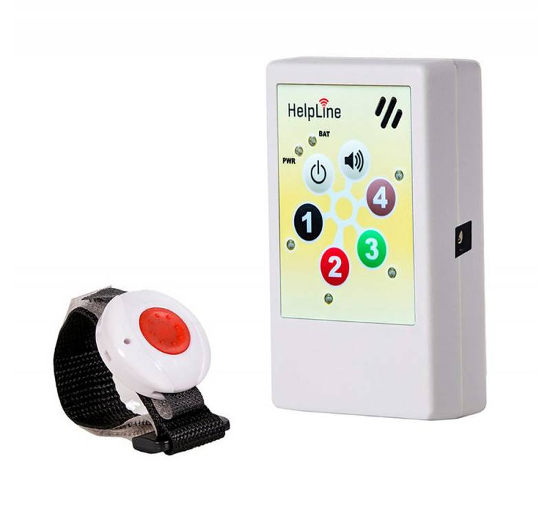 HelpLine by Eiflaender & Soehne Helpline 2 Hausnotruf Alarmanlage (Angenehme Ruftonmelodien, 4 verschiedene Kanäle programmierbar) von HelpLine by Eiflaender & Soehne