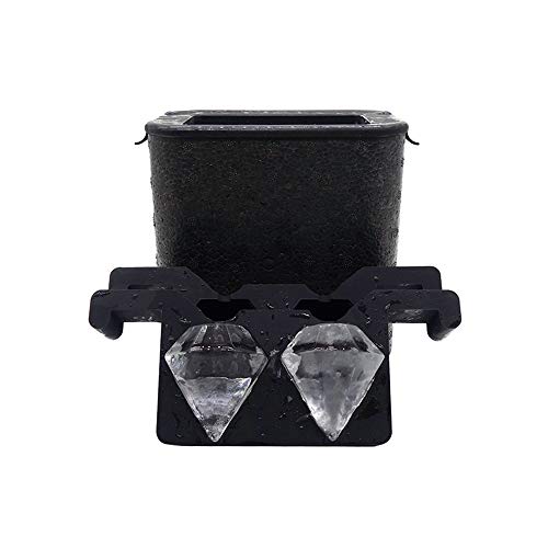 Helpcook Diamond Ice Cube Maker - Macht 2 große klare Diamant-Eiswürfel für Whiskey & Cocktails - kreatives Geschenk von Helpcook