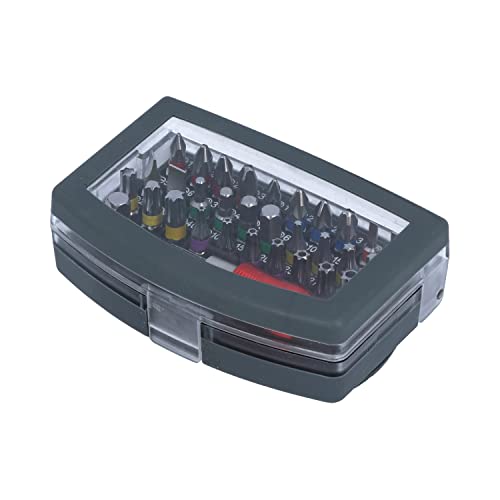 HELPMATE Bitsatz aus Silizium-Molybdän-Stahl, Korrosionsbeständig, Magnetischer Bithalter, 32-teilig HELPMATE Bitsatz aus Silizium-Molybdän-Stahl, Korrosionsbeständig, Magnetischer Bithalter, 32-teilig von HELPMATE