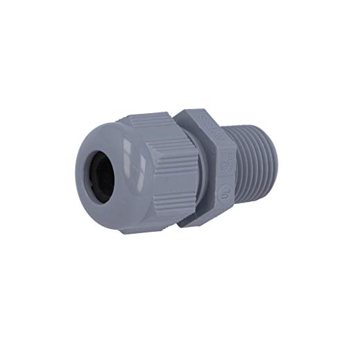 4X HT 3/8” RAL7001 BSK NPT Kabelverschraubung NPT3/8" IP68 Mat: Polyamid dunkelg von Helukabel