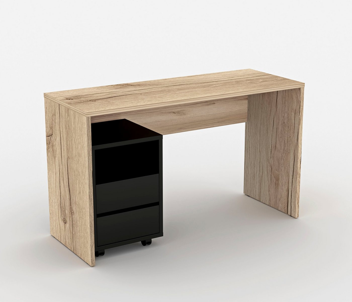 Helvetia Büro-Set Agapi, (Set, 2-St), bestehend aus Schreibtisch und Rollcontainer im modernen Design von Helvetia
