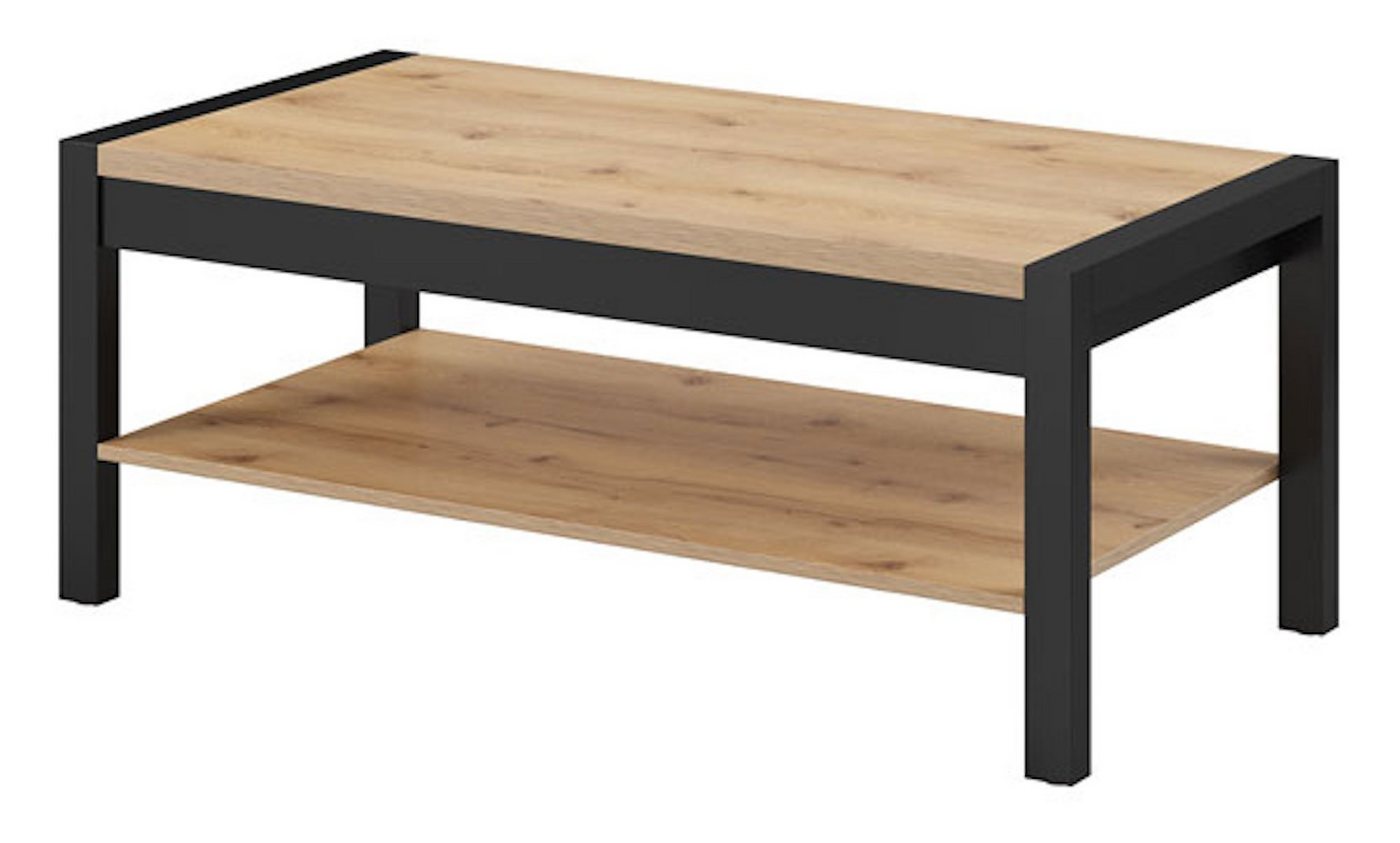 Helvetia Couchtisch Aktiv (1-St), 120x60x48cm taurus / schwarz matt von Helvetia