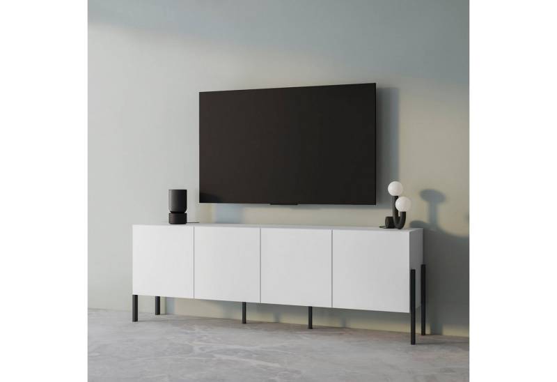 INOSIGN Kommode Jukon,Breite 200 cm, moderne grifflose Kommode,4 Türen, Sideboard, Anrichte viel Stauraum, push-to-open-Funktion von INOSIGN